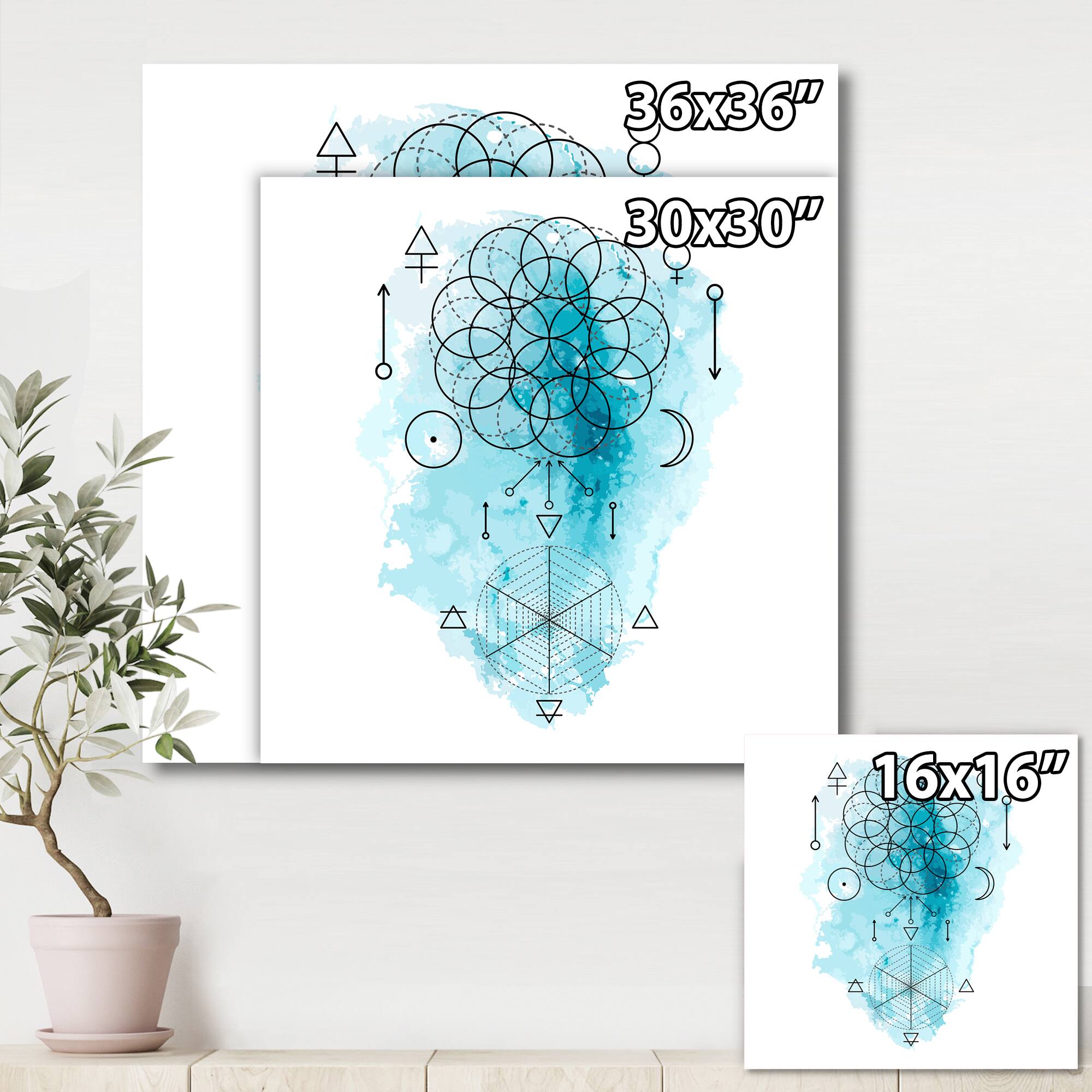 Designart - Symbol of Alchemy and Sacred Geometry I